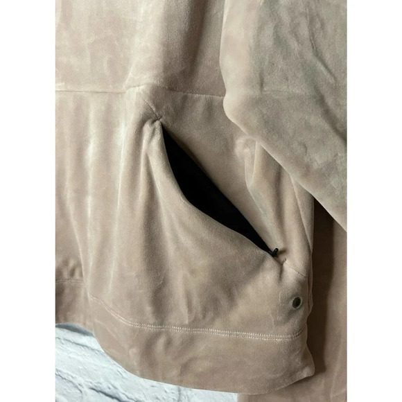 Prana Phoenix velour pullover pink mock neck Sweater size L. - Picture 8 of 8